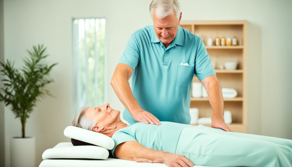 Entspannende Massage für Senioren mit Arthritis