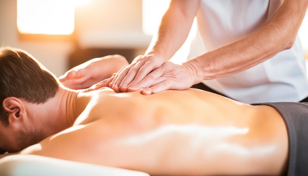 Massage Therapie für Narben